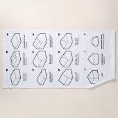 Architektur (EN/DE) Strandtuch (Vorderseite)