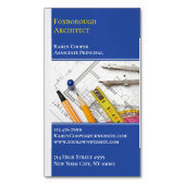 Architektur-Engineering Magnetische Visitenkarte (Vorderseite Vertikal)