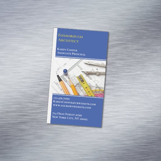 Architektur-Engineering Magnetische Visitenkarte (Beispiel)