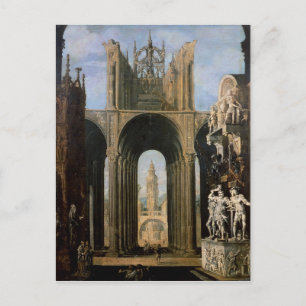 Architektur-Fantasie Postkarte