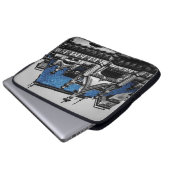 Architektur-Foto New York City Goth Laptopschutzhülle (Vorne Knopf)