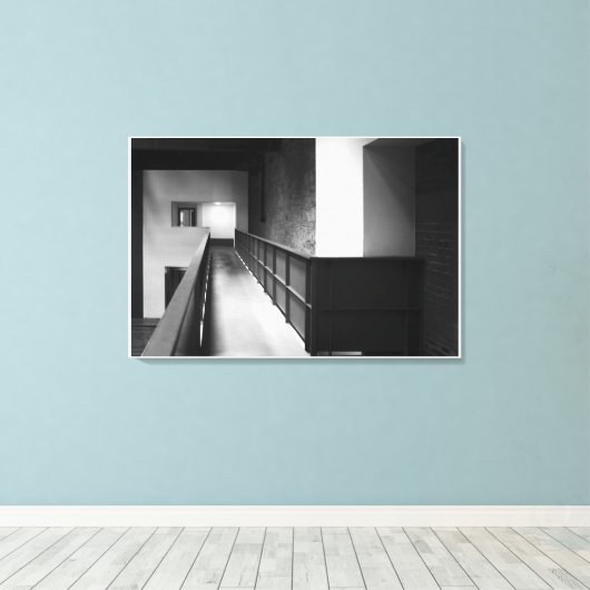 Architektur Fugue Fine Art Leinwanddruck (Insitu (Holzboden))