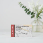 Architektur Gebäude Services Business Card Visitenkarte (Stehend Vorderseite)
