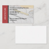 Architektur Gebäude Services Business Card Visitenkarte (Vorne/Hinten)