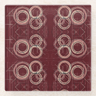 Architektur Glasuntersetzer