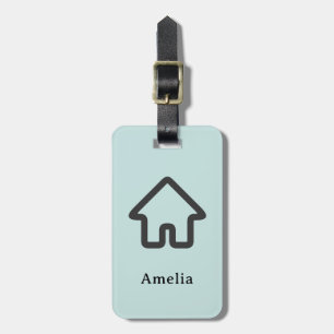 Architektur-Haus-Symbol für Immobilien Gepäckanhänger