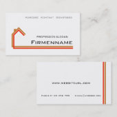 architektur hausbau visitenkarte (Vorne/Hinten)