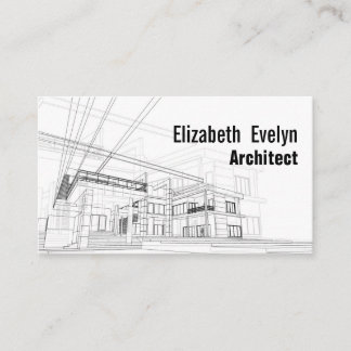 Architektur-Hintergrunddesign Visitenkarte