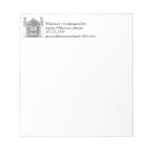 Architektur House Brick Gates Realtor Architect Notizblock (Vorderseite)