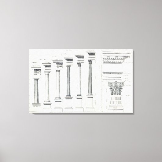 Architektur I: Bestellungen der Architektur Leinwanddruck (Vorderseite)