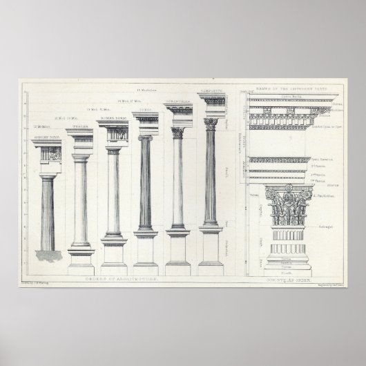 Architektur I: Bestellungen der Architektur Poster (Vorne)