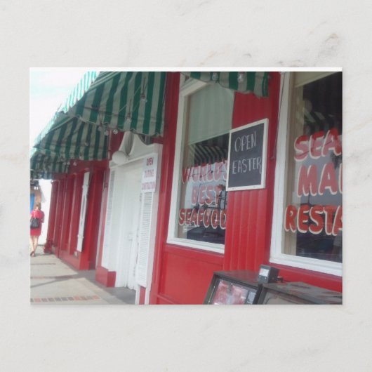 Architektur im Retro-Stil Postkarte (Vorderseite)