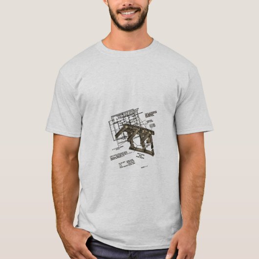 Architektur/Imitats Blueprint T-Shirt (Vorderseite)