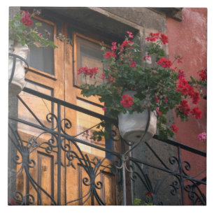 Architektur in den Straßen von San Miguel de Fliese