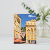 Architektur in Nizza, Frankreich Postkarte (Stehend Vorderseite)