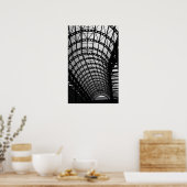 Architektur in Schwarz und Weiß Poster (Küche)