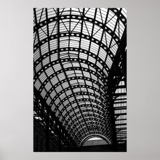 Architektur in Schwarz und Weiß Poster (Vorne)