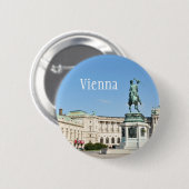 Architektur in Wien, Österreich Button (Vorne & Hinten)