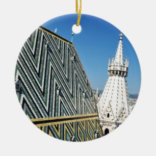 Architektur in Wien, Österreich Keramikornament