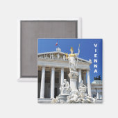Architektur in Wien, Österreich Magnet (Vorderseite/Rückseite)