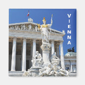 Architektur in Wien, Österreich Magnet (Vorne)