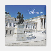 Architektur in Wien, Österreich Magnet (Vorne)
