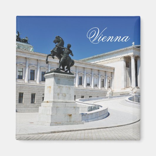 Architektur in Wien, Österreich Magnet (Vorne)