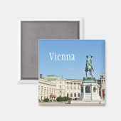 Architektur in Wien, Österreich Magnet (Vorderseite/Rückseite)