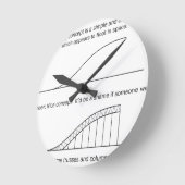 Architektur/Ingenieur Runde Wanduhr (Winkel)