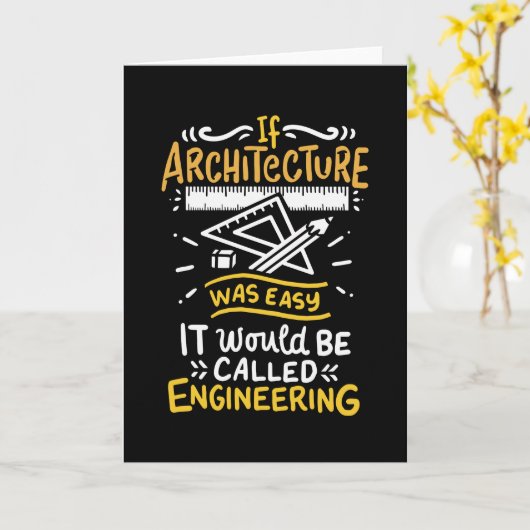 Architektur Karte (Gelbe Blume)