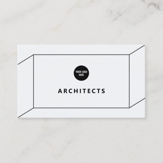 Architektur Masterplan Innendesign Box Visitenkarte (Vorderseite)