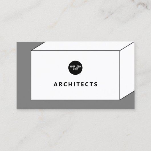 Architektur Masterplan Innendesign Box Visitenkarte (Vorderseite)