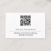 Architektur mit QR Code Business Card Visitenkarte (Vorderseite)