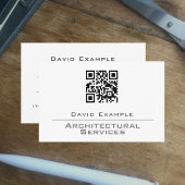 Architektur mit QR Code Business Card Visitenkarte