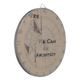 Architektur, modernes Design, geometrische Kunst, Dartscheibe (Vorderseite Links)