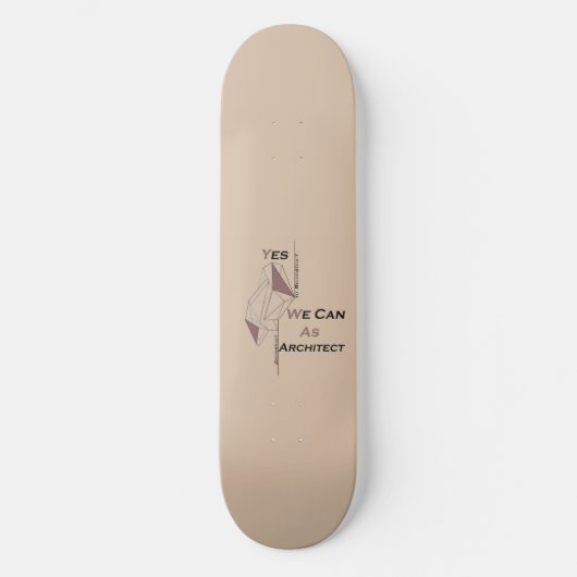 Architektur, modernes Design, geometrische Kunst, Skateboard (Vorderseite)