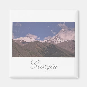 Architektur-Natur-Magnet Georgia Kazbegi Magnet