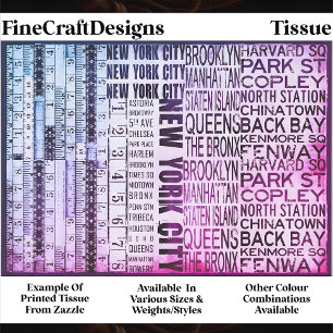 Architektur New York Typografie FB5 Decoupage Seidenpapier