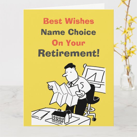 Architektur- oder Stadtplanerkarte Karte (Gelbe Blume)