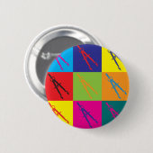 Architektur-Pop-Kunst Button (Vorne & Hinten)