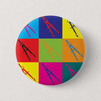 Architektur-Pop-Kunst Button