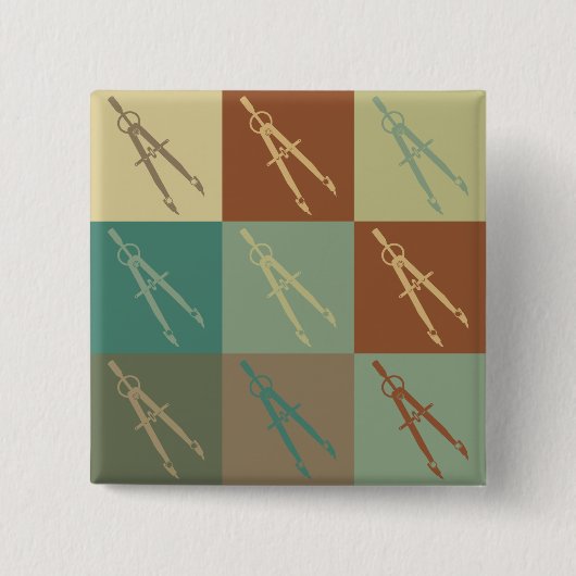 Architektur-Pop-Kunst Button (Vorderseite)