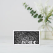 Architektur Rough Cement Wall White Border Card Visitenkarte (Stehend Vorderseite)