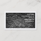 Architektur Rough Cement Wall White Border Card Visitenkarte (Rückseite)