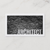 Architektur Rough Cement Wall White Border Card Visitenkarte (Vorderseite)