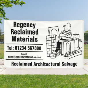 Architektur-Salvage aus wiedergewonnenen Materiali Banner