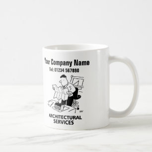 Architektur-Service-Cartoon-Tasse Kaffeetasse