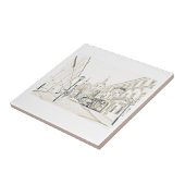 Architektur Stadtbild Vitebsk Sketch Fliese (Seite)