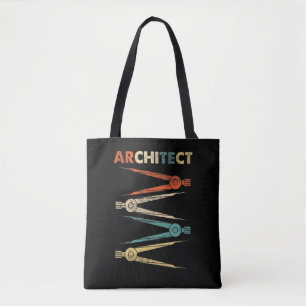 Architektur-Student Bauwesen Retro Architekt Tasche