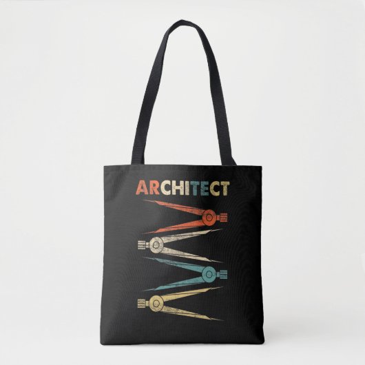 Architektur Student Construction Retro Architectur Tasche (Vorderseite)